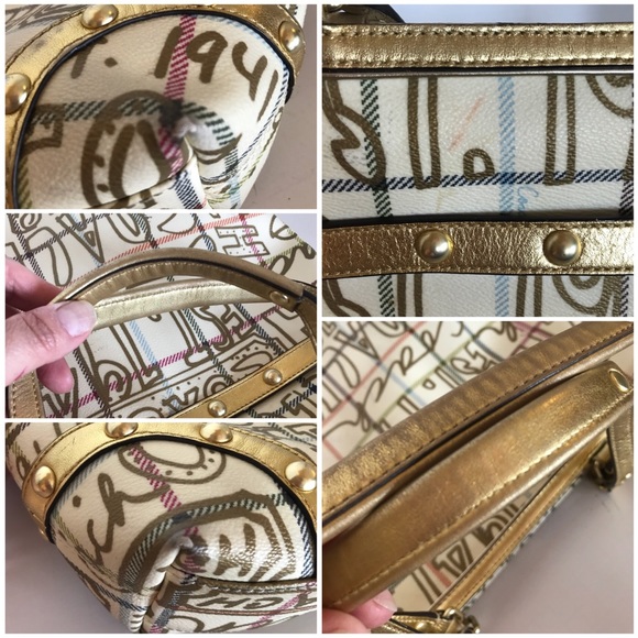 Coach || Shoulder Hobo Gold Beige Purse Bag - Picture 7 of 8